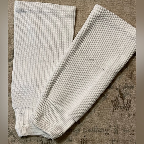 3 for $15 Pear Sox White, Mite Youth, Pro Weight, Knit Hockey Socks - Picture 1 of 8